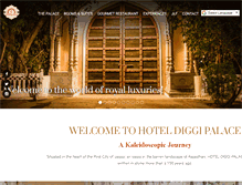 Tablet Screenshot of hoteldiggipalace.com